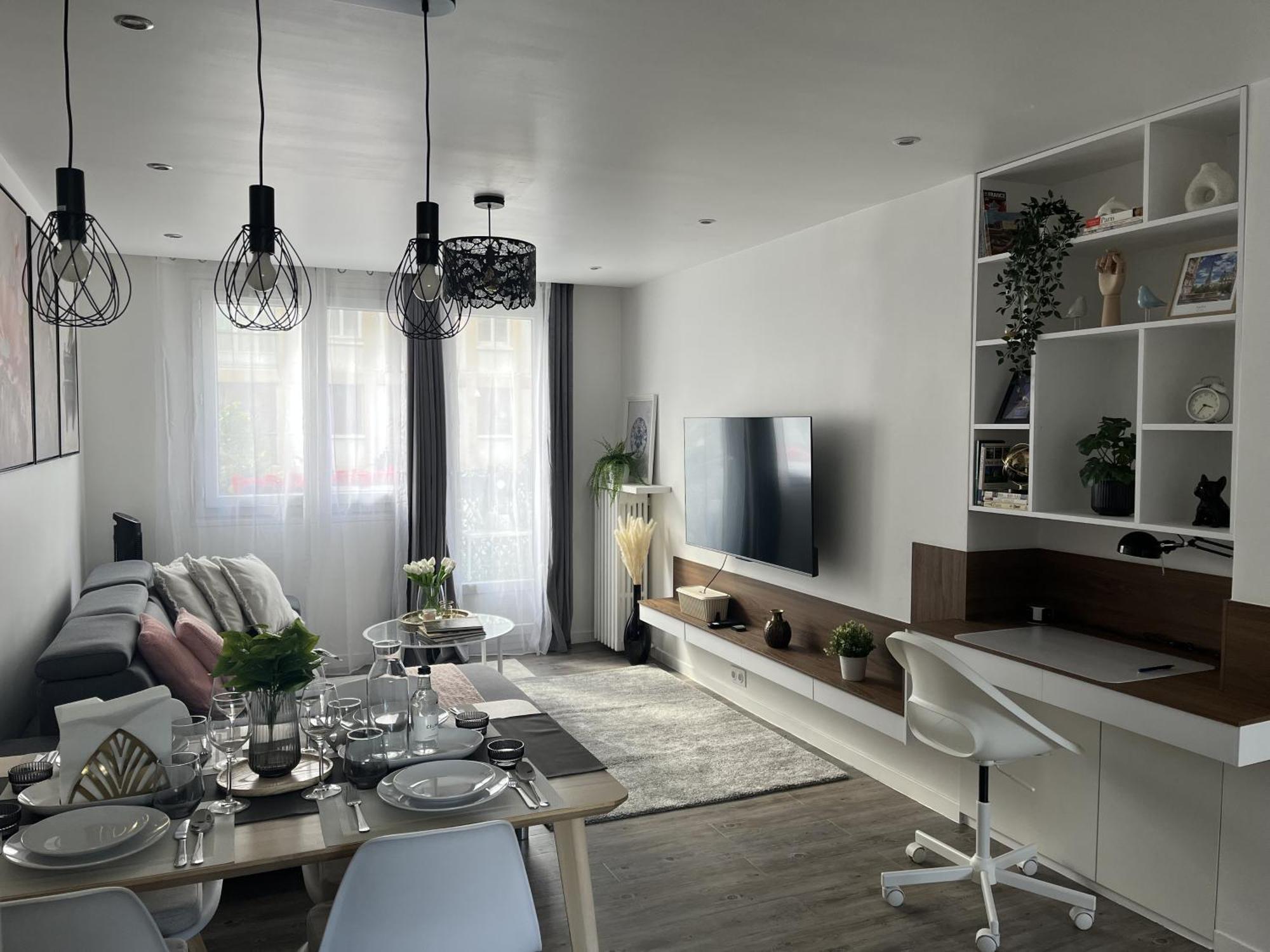 Entire 60M2 Apartment - Close To Paris - Parking - Kitchen - 2Min Rerb - Olympic'24 Бур-ла-Рен Экстерьер фото