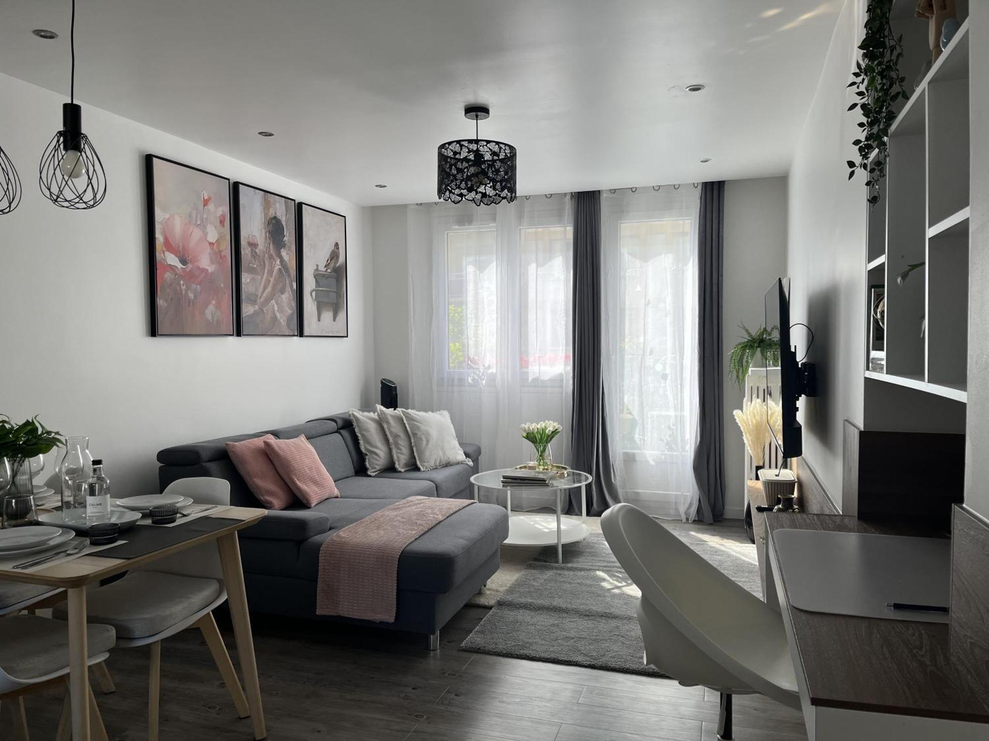 Entire 60M2 Apartment - Close To Paris - Parking - Kitchen - 2Min Rerb - Olympic'24 Бур-ла-Рен Экстерьер фото