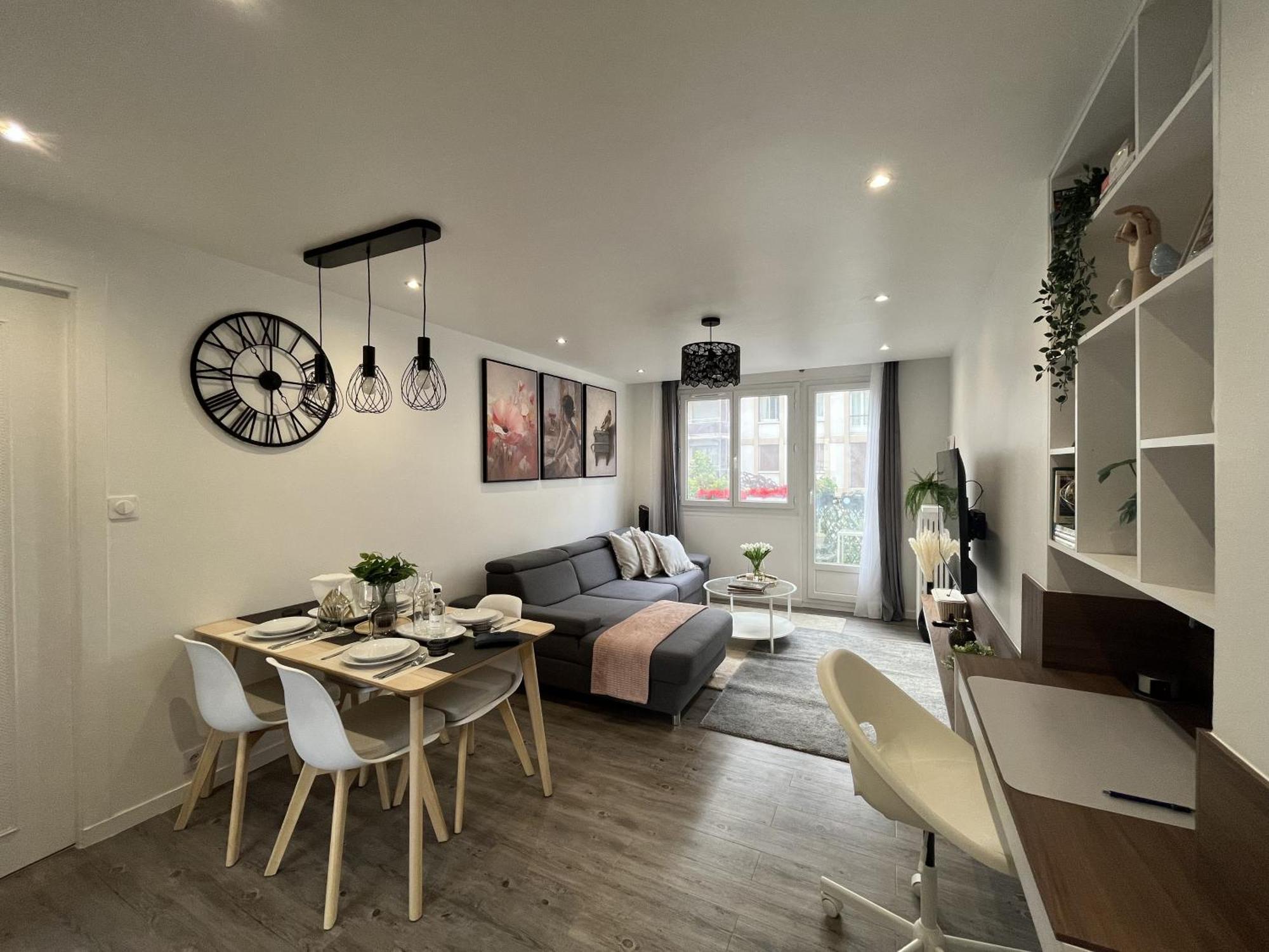 Entire 60M2 Apartment - Close To Paris - Parking - Kitchen - 2Min Rerb - Olympic'24 Бур-ла-Рен Экстерьер фото